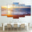 Beach And Sunset Canvas Wall Art Dining Room