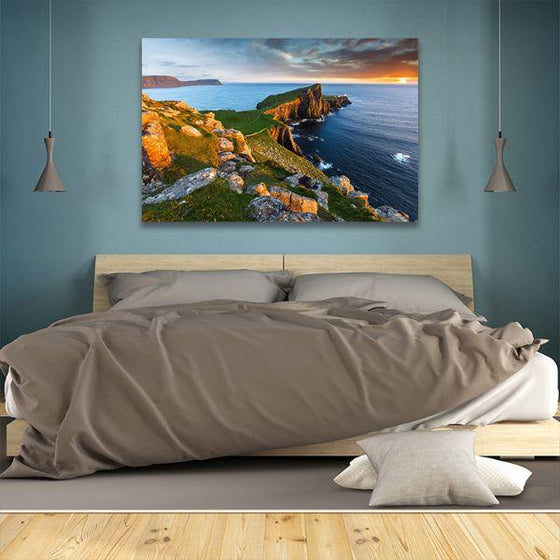 Scenic Scotland Coast Canvas Wall Art Bedroom