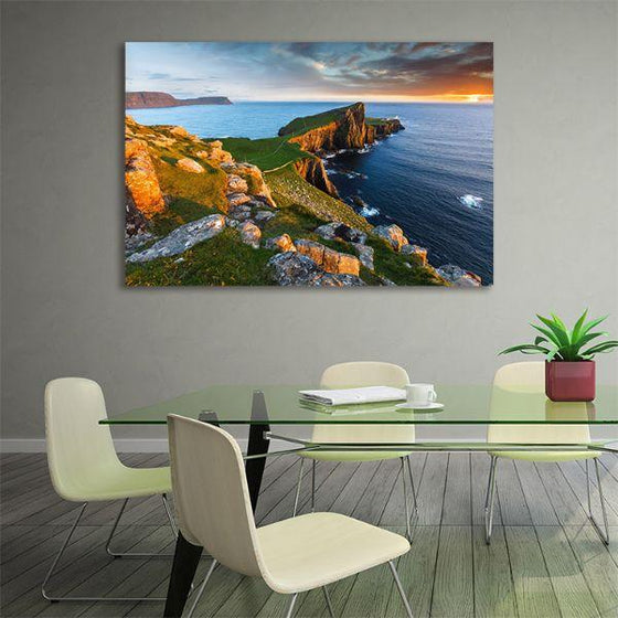 Scenic Scotland Coast Canvas Wall Art Office