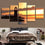 Sunset Lighthouse Canvas Bed Room Wall Art