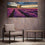 Sunset View With Lavender Field Canvas Wall Art Ideas