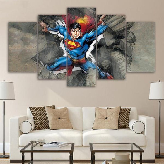 Superhero Wall Art Canvas Print