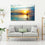 Surfer And Sunset Wall Art Living Room