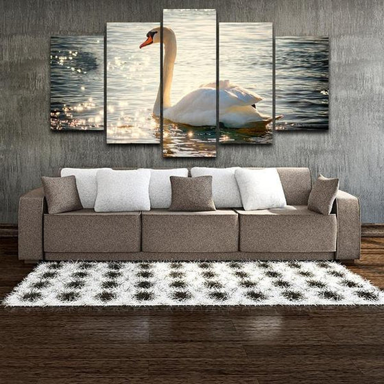 Swan Wall Art Canvas