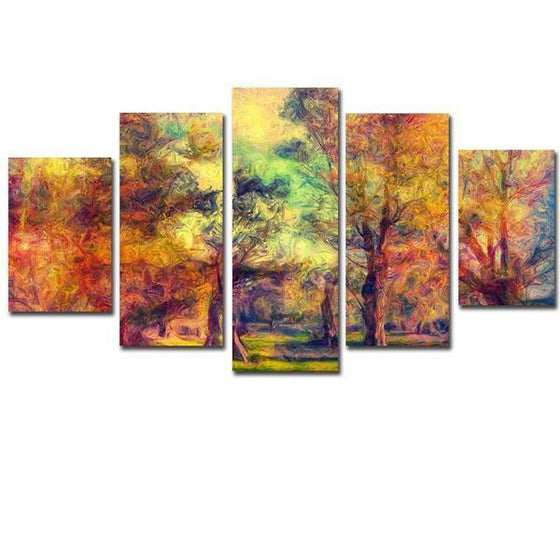 Colorful Woods Canvas Wall Art Ideas