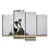 Sweep It Under By Banksy 4 Panels Canvas Wall Art