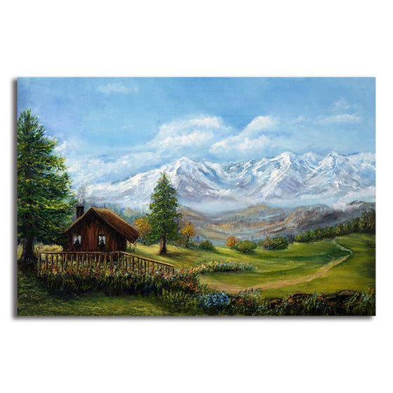 Swiss Mountain Alps Canvas Wall Art