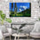 Tall Trees And Snowy Mountain Wall Art Living Room