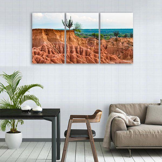 Tatacoa Desert 3 Panels Canvas Wall Art Decor Print