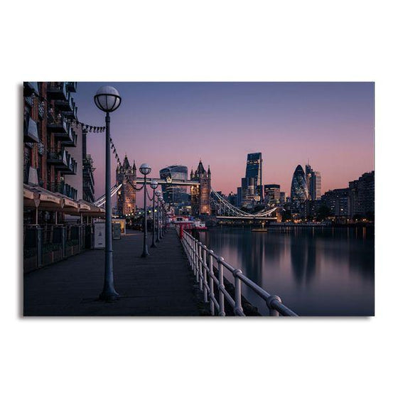 Thames River View Canvas Wall Art