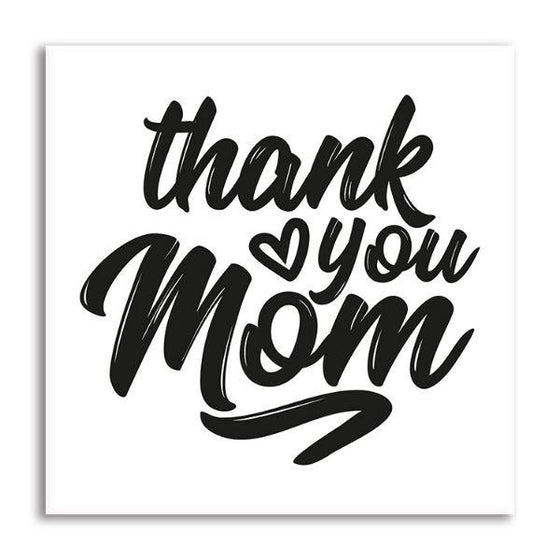 Thank You Mom Canvas Wall Art