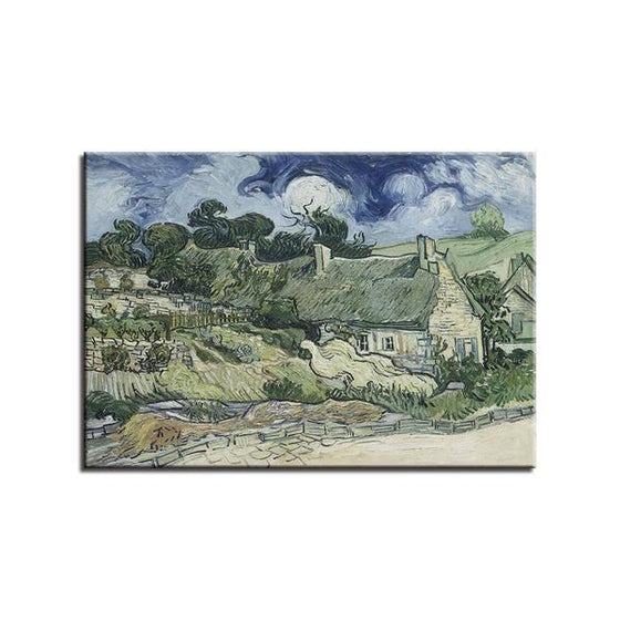 Thatched Cottages Cordeville Wall Art Canvas