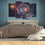 Bright Starry Universe 4 Panels Canvas Wall Art Bedroom
