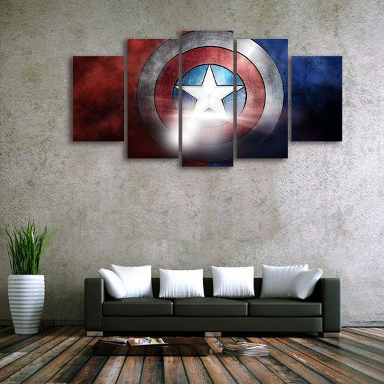 The Indestructible Shield Canvas Wall Art Living Room