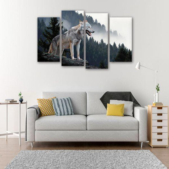 Timber Wolf Canvas Wall Art Prints