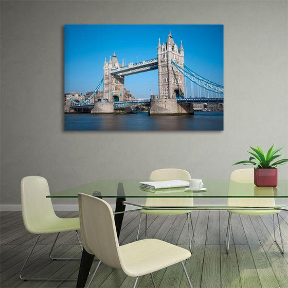 Tower Bridge & Blue Sky Canvas Wall Art Office