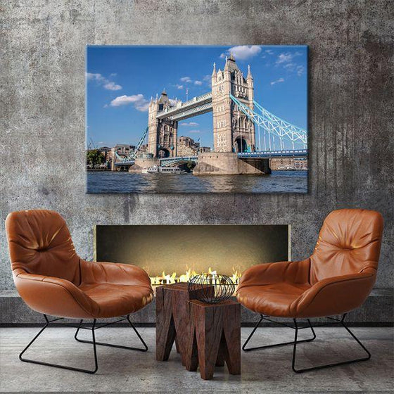 Tower Bridge Day View Canvas Wall Art Decor
