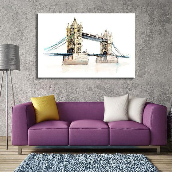 Tower Bridge Contemporary Canvas Wall Art Living Room