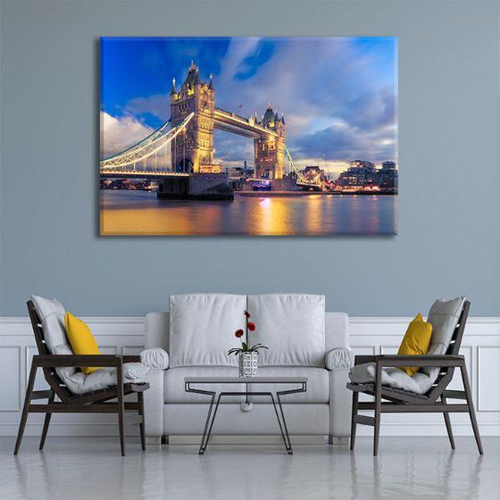 Tower Bridge London View Canvas Wall Art Living Room