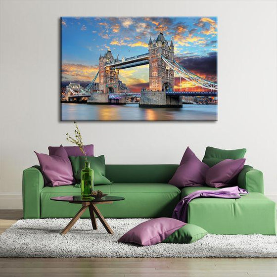 Tower Bridge Of London Canvas Wall Art Office