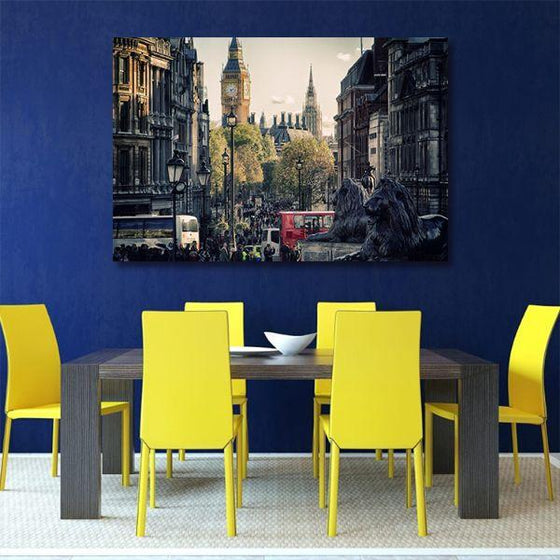 Trafalgar Square, London Canvas Wall Art Dining Room