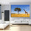 Tree & Giraffe In Africa Canvas Wall Art Living Room