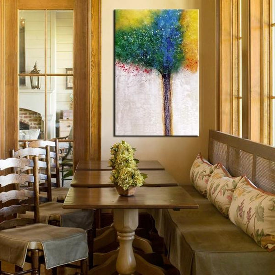 trees canvas painting home decor