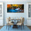 Tropical Paradise 3 Panels Canvas Wall Art Dining Room