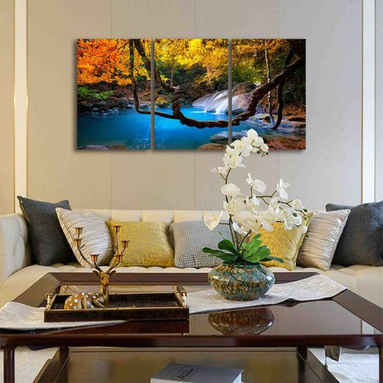 Tropical Paradise 3 Panels Canvas Wall Art Living Room