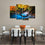 Tropical Paradise 4 Panels Canvas Wall Art Dining Room
