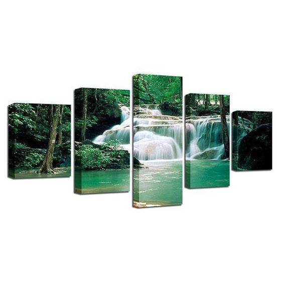 Tropical Wall Art Waterfall Prints
