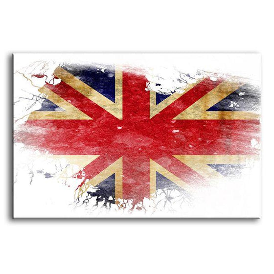 UK Flag Contemporary Canvas Wall Art