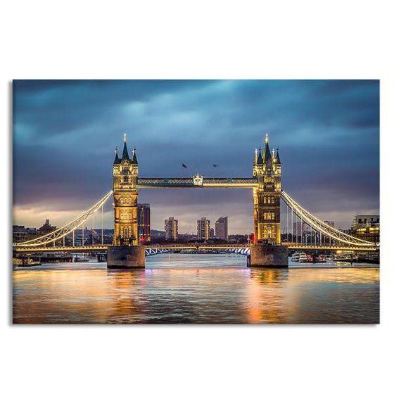 UK's Iconic Tower Bridge Canvas Wall Art