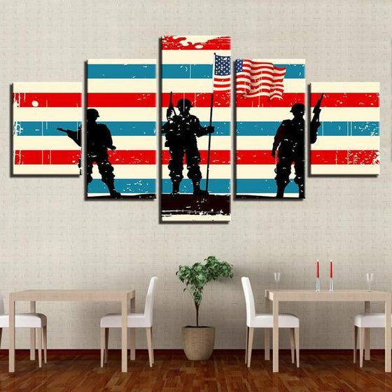 US Flag Wall Art Ideas