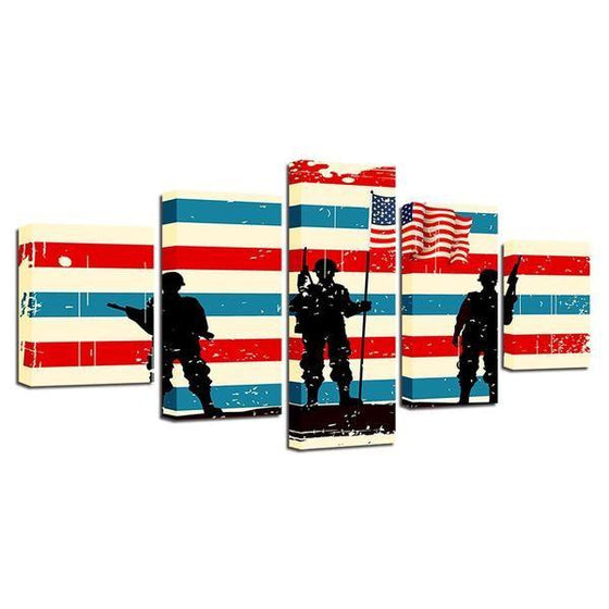 US Flag Wall Art Prints