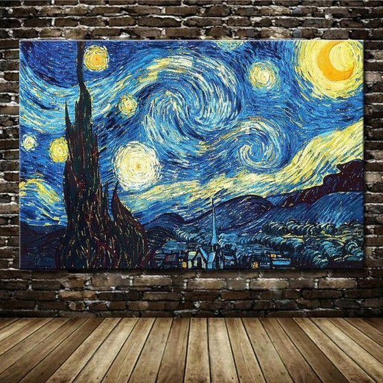 Van Gogh Starry Night Canvas Printed