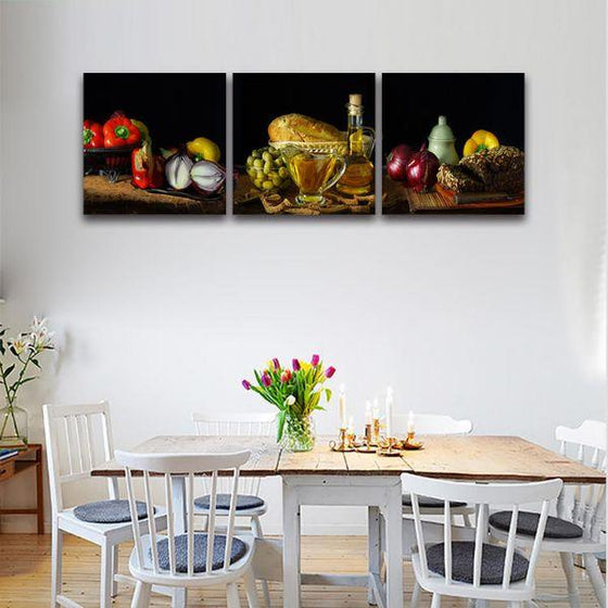 Variation Of Spices Canvas Wall Art Dining Room