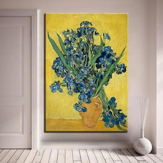 Vase Of Irises Van Gogh Wall Art Bedroom