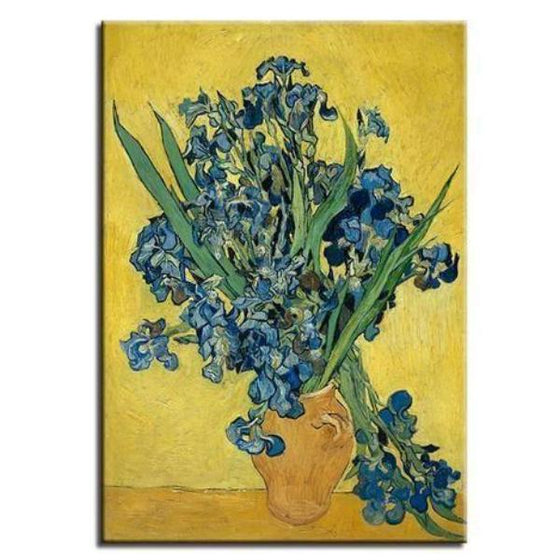 Vase Of Irises Van Gogh Wall Art Canvas