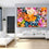 Vintage Assorted Flowers Canvas Wall Art Living Room