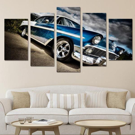 Chevy Bel Air Canvas Wall Art Living Room