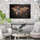 Vintage World Map Canvas Wall Art Living Room