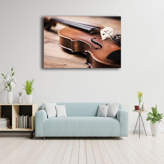 Music Instrument Violin 1 Panel Canvas Wall Art Decor