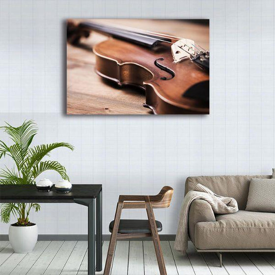 Music Instrument Violin 1 Panel Canvas Wall Art Prints