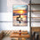 Walking Dogs Under Sunset Canvas Wall Art Dining Room