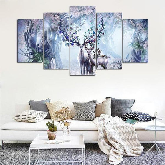 Wall Art Deer Picture Canvas