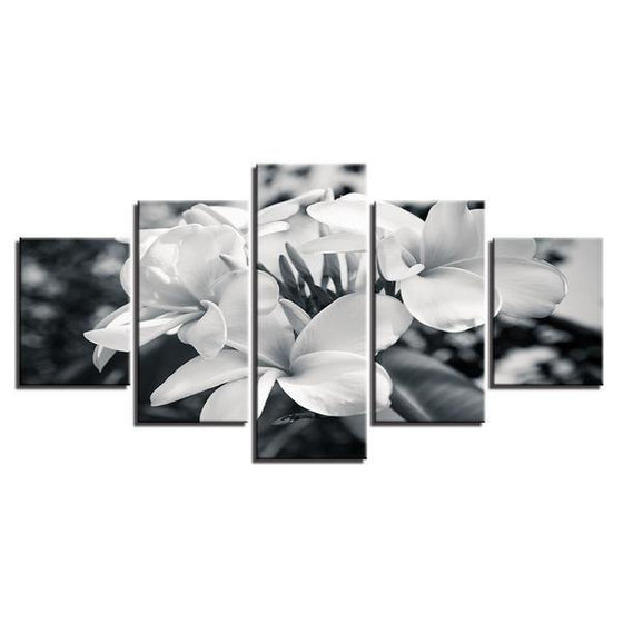 Black And White Flower Plant Canvas Wall Art Ideas