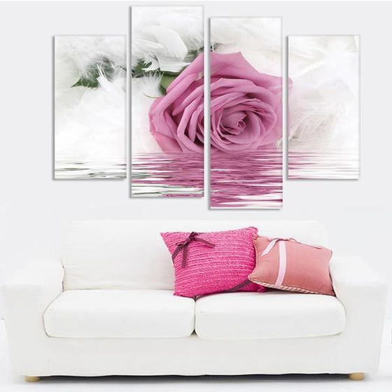 Wall Art Flowers Leaves Canvases