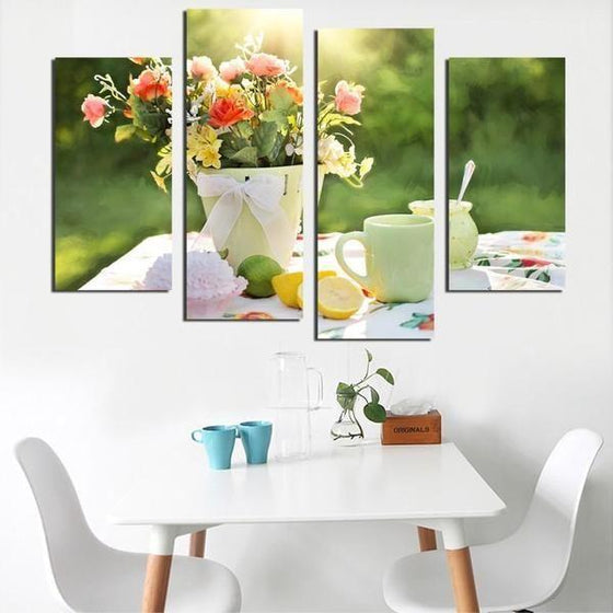 Wall Art Flowers Metal Canvases