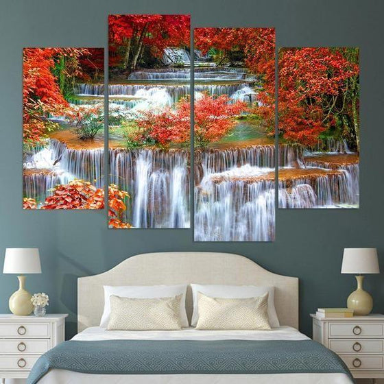 Wall Art Glass Waterfall Canvas